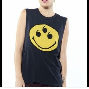 Unif 6 eyes long cut off tee